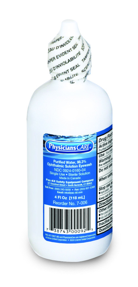 Sterile Eye Wash Solution (4oz) - First Aid Safety